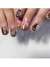 プリュネ(Prune)/ブラウン/ゴールド