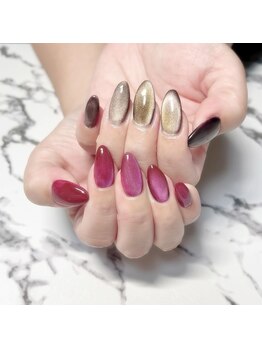 ディーズネイル(D's nails)/くすみカラーマグネット♪