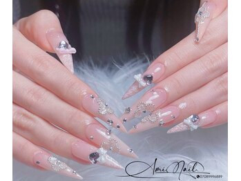 アミネイル(Ami Nails)の写真/★名古屋で叶う美爪★トレンドの美フォルム長さだし10本♪ワンホンや持ち込みデザインも理想通りに再現！