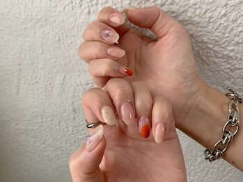 サニエプラス(Sagnier+)/オレンジのワンポイント