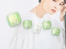 キャンアイドレッシー ヨコハマ元町店(Can I Dressy)/【NEW】オーロラフットネイル