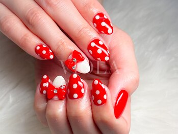 ヴィオラ(VIOLA)/ミニーちゃん/モチーフネイル