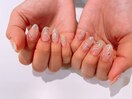 お客様ネイル（ラメフレンチ）