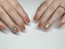 ゴッダスネイル(GODDESS NAIL)/ワンカラー+パーツ2個¥7000