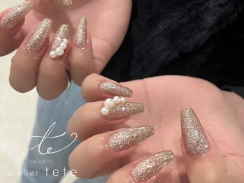 テテ(tete)/ワンカラー×パール