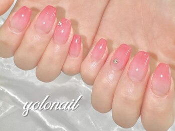 ヨロネイル 心斎橋店(YOLO NAIL)/ピンクグラデーション