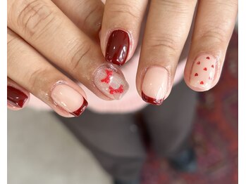 ニコネイル(NIKO NAIL)/バレンタインネイル