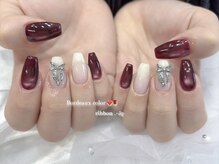 シエル(Ciel)/ホワイト×ボルドー