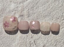 プロモート 岡山城下店(Promote)/フット桜ネイル【岡山】