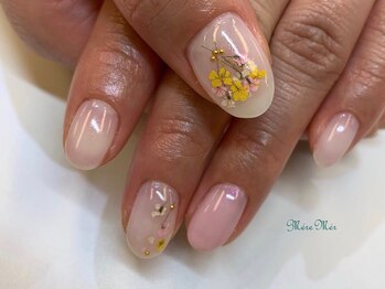 パラジェル認定サロン メールメール 池袋店(MereMer)/押し花ネイル