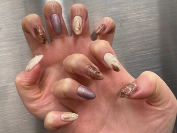 アイスタジオ アンド ダブルネイル 西院店(EYE STUDIO&W NAIL)/シンプルネイル