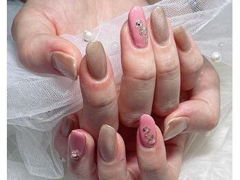 ジェー エス シー ネイル(J.S.C.nail)/手書きアート/蛇ネイル/冬