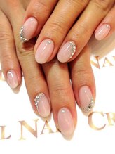 クリスタルネイル ボンベルタ橘店(CRYSTAL NAIL)/上品ネイル