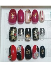 ベルクオーレ(Bellu cuore)/正月成人式ネイル　6300円コース