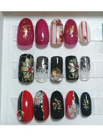 正月成人式ネイル　6300円コース