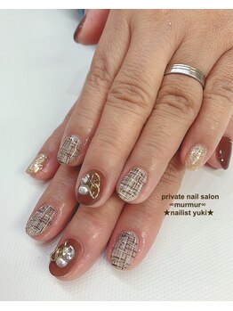 プライベート ネイルサロン マーマ(murmur)/ツイードネイル