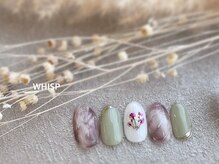 ウィスプ(WHISP)/ニュアンス押し花ネイル 春夏