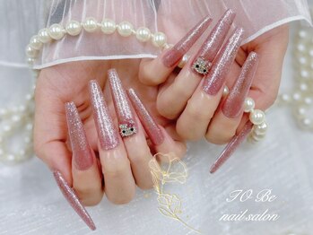 ネイルサロン トゥービー 御徒町上野(To Be)/ラメワンカラー