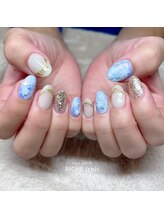 リッシュ トロワ(RICHE trois)/雪の結晶ネイル♪冬ネイル