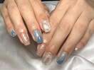 Blue design.