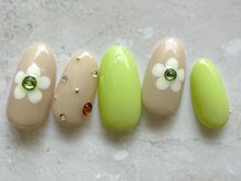 アブニール 我孫子店(ＡＶＥＮＩＲ)/お花ネイル新規¥6,160