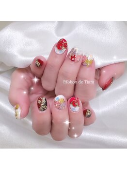 リボン ド ティアラ(Ribbon de Tiara)/和柄ネイル♪