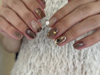 ラクエ(Laque)/ブラウン ゴールド ニュアンス