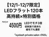 【限定特価】LEDフラット120本◆高持続×低刺激仕上げ 4500円オフ無料ケア込