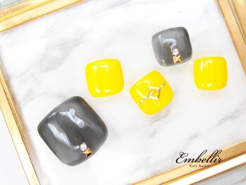 アンベリール 横浜店(Embellir)/(843)イエローFootネイル