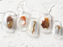 ニュアンスブラウン水滴¥8050