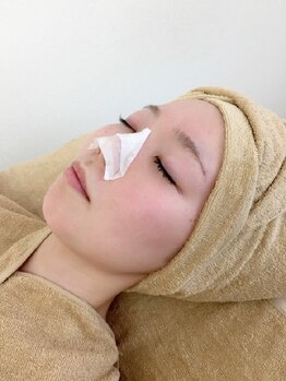 アップル 宮原店(Apple.)の写真/【毛穴（開き・ザラつき・皮脂浮き）改善3回¥19800】プロの目利き！オーダーメイドのメニューで黒ずみも◎