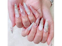ティアラネイル(TIARA NAIL)の雰囲気（カラー・ラメ何色使っても追加料金なし♪（特大パーツ別））
