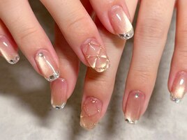 ガラスフレンチとキルティング