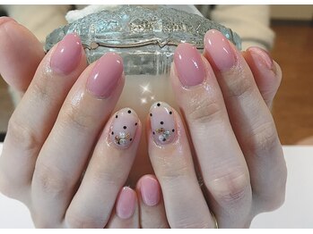 アトリエルリアン(Atelier Le Lien)/ドットネイル/春ネイル