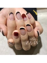 エラン(ELAN)/ボルドーハートフレンチ