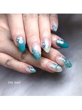アイビーネイル(ivy-nail)/メタリックフラワー♪