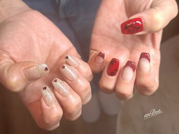 ハートホロネイル