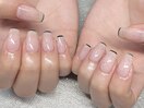 細フレンチ☆ラメ