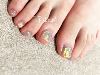 トゥルーネイル アンド アイ 松戸店(TRU NAIL & EYE)の写真/【夏の選べる定額フットネイル¥5990/¥6990】足元からおしゃれを着飾る☆《+¥1100》でふわふわ角質ケアも◎