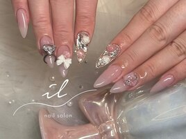 リングネイル×埋め尽くしネイル