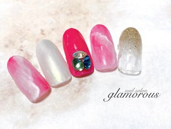 ネイルグラマラス 西新井店/《パラジェル》大理石　