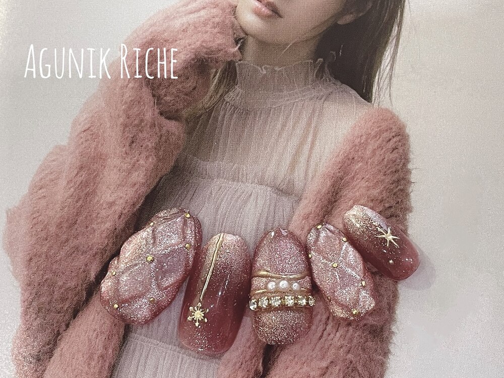 2025年冬】ボルドー ハンド 冬のネイルデザイン集｜人気順  