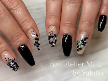 ネイル アトリエ ミジュ(nail atelier MijU)/ブラックネイル