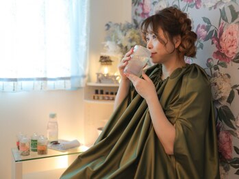 サロンドリボン(Salon de Ribbon)の写真/黄土よもぎ蒸しで発汗デトックス♪ 身体の冷え・足のむくみ解消＆女性特有のお悩みもスッキリ改善◎