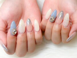 夏色きらきらネイル