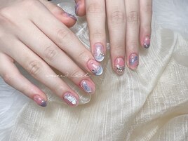 シンデレラ風ネイルデザイン