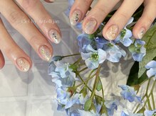 シエル バイ アンテリジャン(Ciel By Antellijan)/上品な押し花ネイル