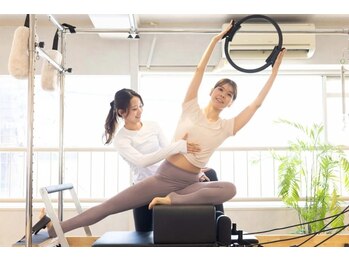 ラ ピラティス 新潟店(La pilates)の写真/《痩せながらメリハリボディを作りたい女性必見》身体全体を整え、根本から正しい身体づくりを目指します。