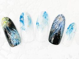 花火ネイル
