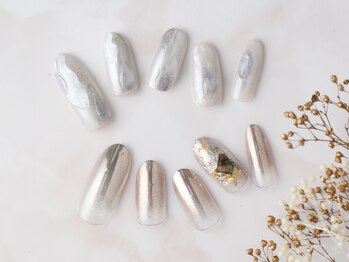ソウ 難波店 nail salon Sou/ミラーグラデnail